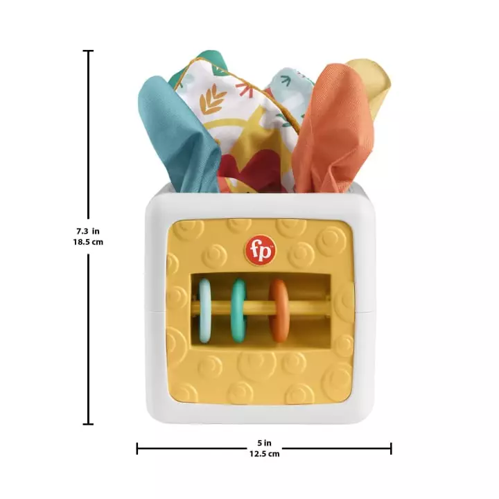 Tissue Fun Activity Cube - Mainan Empuk Anak (Kotak Tisu)