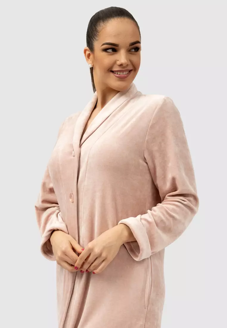 Buy Belmanetti Vancouver Bamboo and Cotton Button-Up Robe Online ...