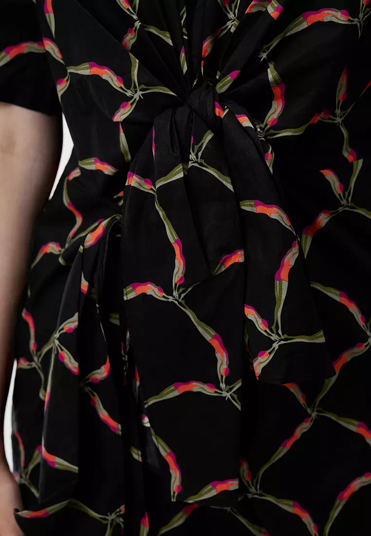 X型寬鬆前衛極簡通勤短袖連衣裙