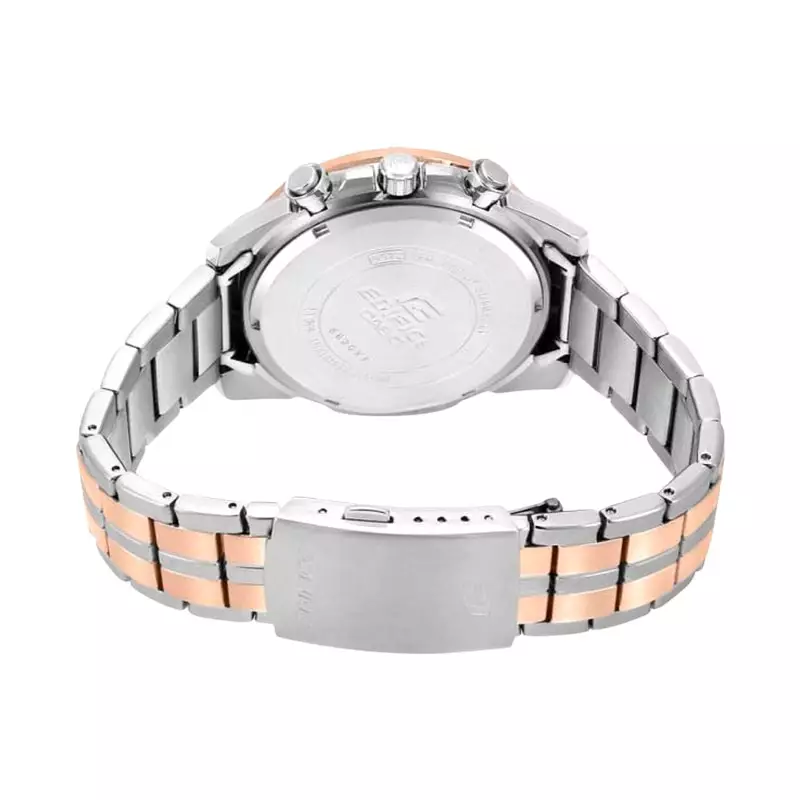 Jam Tangan Pria Casio Edifice EFR-559SG-7AVUDF Chronograph Silver Dial Dual Tone Stainless Steel Band