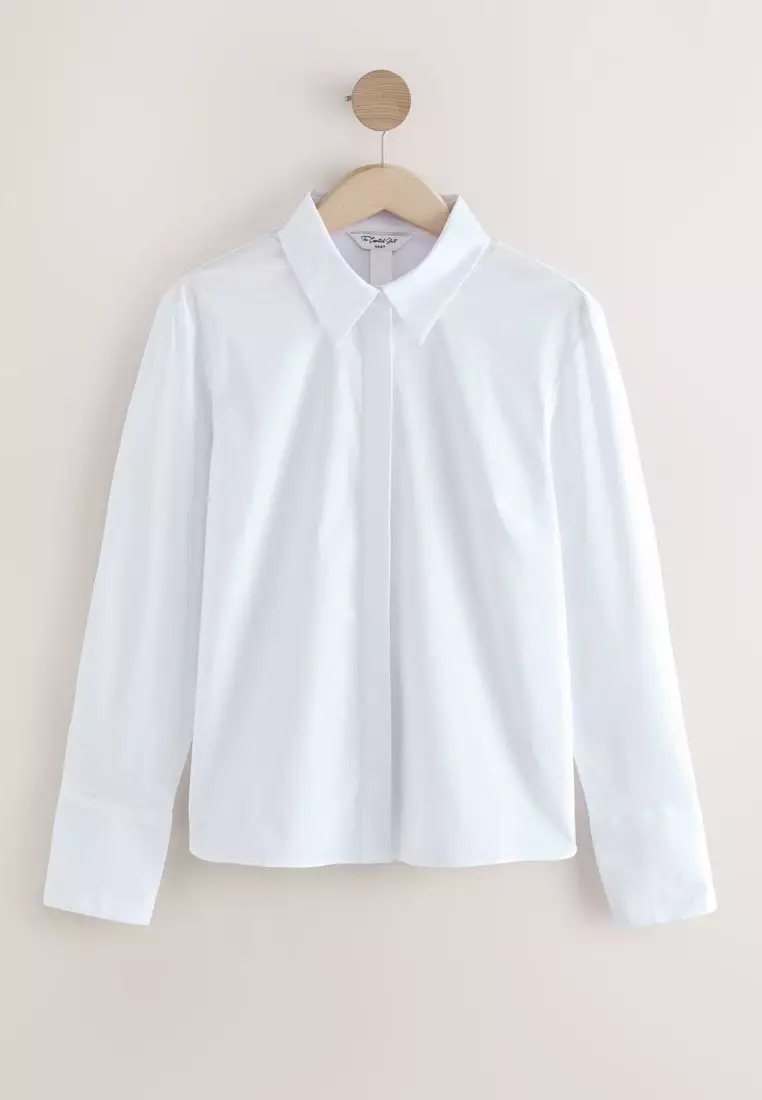 Fitted Stretch Essential Long Sleeve Shirt