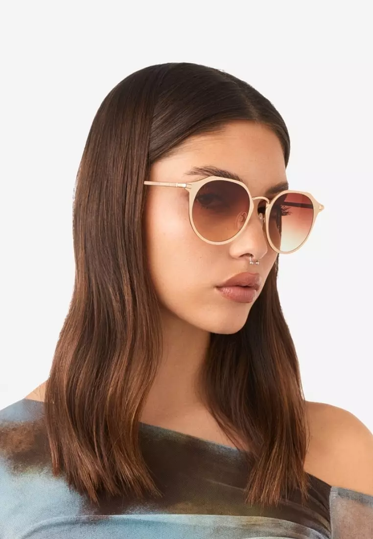 HAWKERS Gold Terracota Warwick Metal Sunglasses For Men And Women, Unisex. Official Product Designed In Spain
