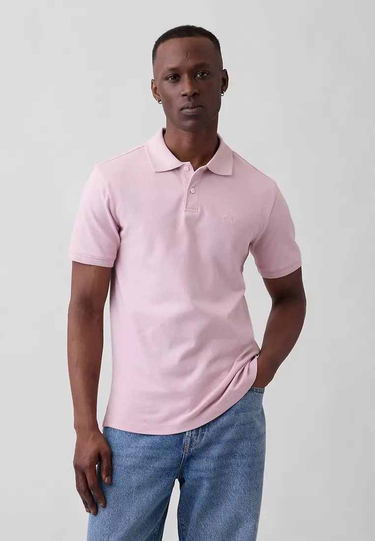 Logo Pique Polo Shirt