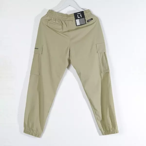 Celana LIFE WORK WOVEN RADOG SIDE LIGHT KHAKI CARGO JOGGER PANTS 100% ORIGINAL