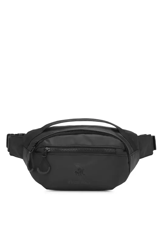 Nylon Waist Bag / Belt Bag / Chest Bag - Black