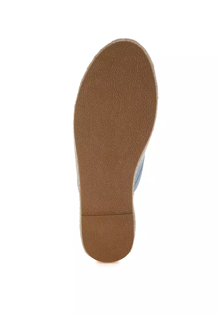 Denim Slip-On Mules in Denim