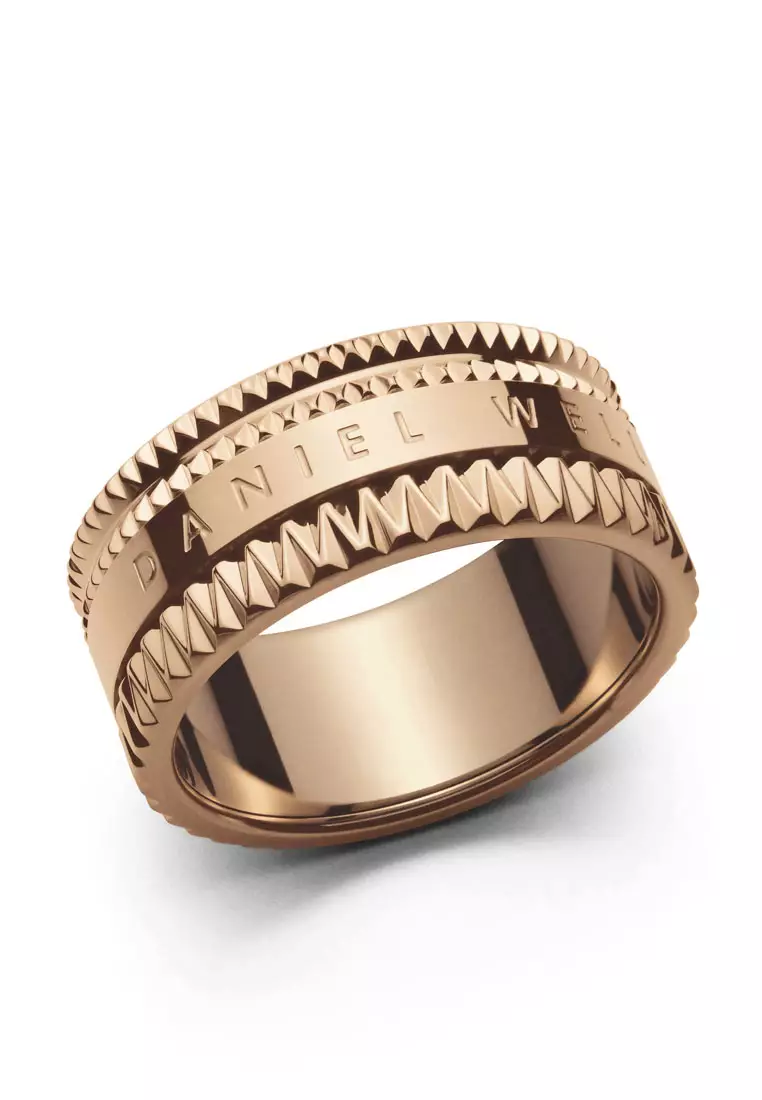 Elevation Ring Rose Gold - Unisex cincin - Couple Rings - Stainless steel Enamel Ring for Women and Men