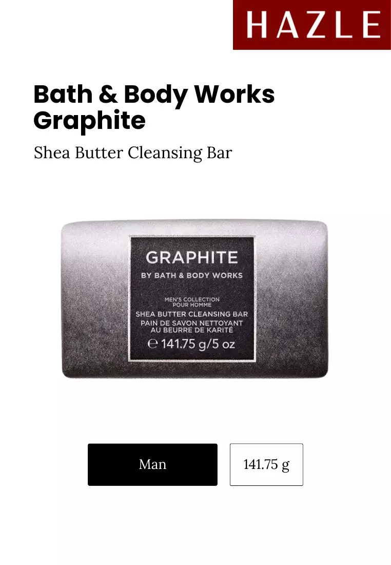 Bath & Body Works Graphite Shea Butter Cleansing Bar Man 141.75 gr