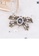 Glamorousky black Elegant Vintage Plated Gold Ribbon Imitation Pearl Brooch with Black Cubic Zirconia 34DA9ACE26A3F2GS_4