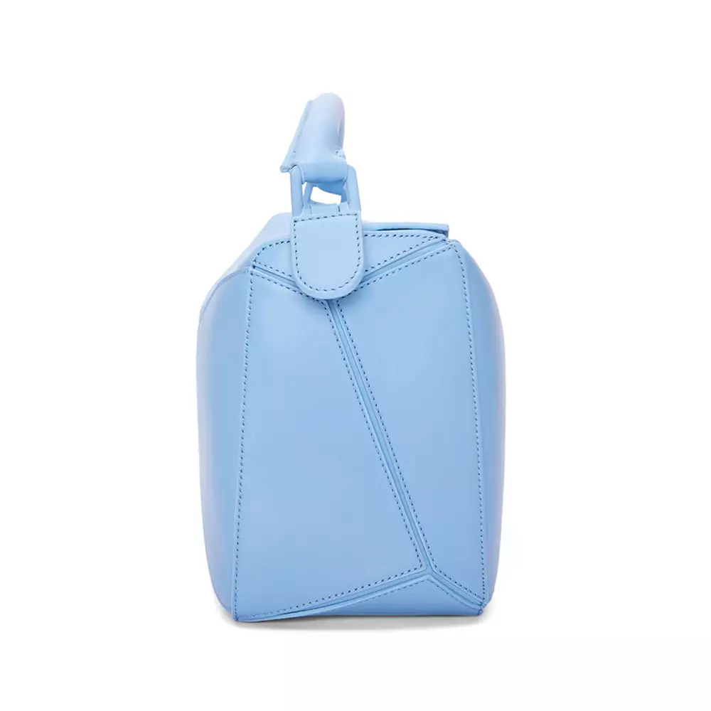 Puzzle bag in satin calfskin Olympic Blue - LOEWE