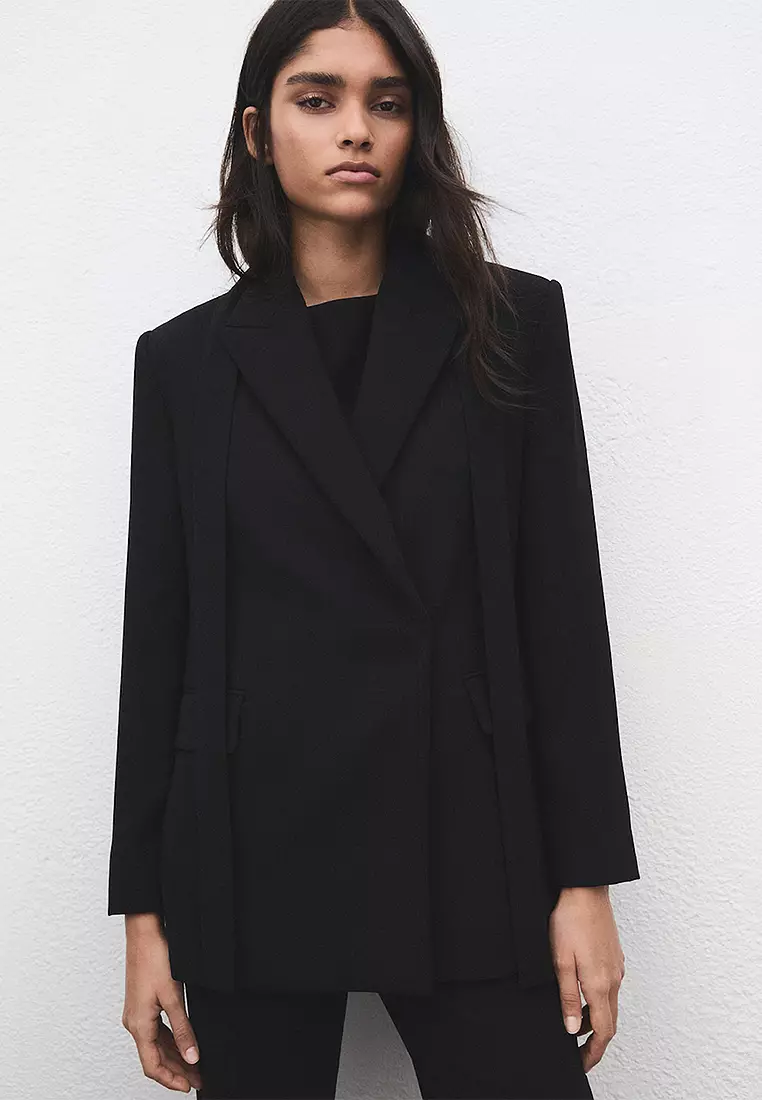 Suit Jacket With Scarf