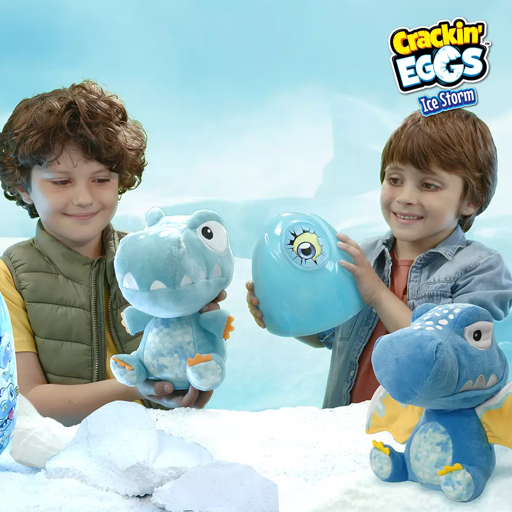 Crackin Eggs Dino Ice Fros-T-Rex - Mainan Telur Boneka
