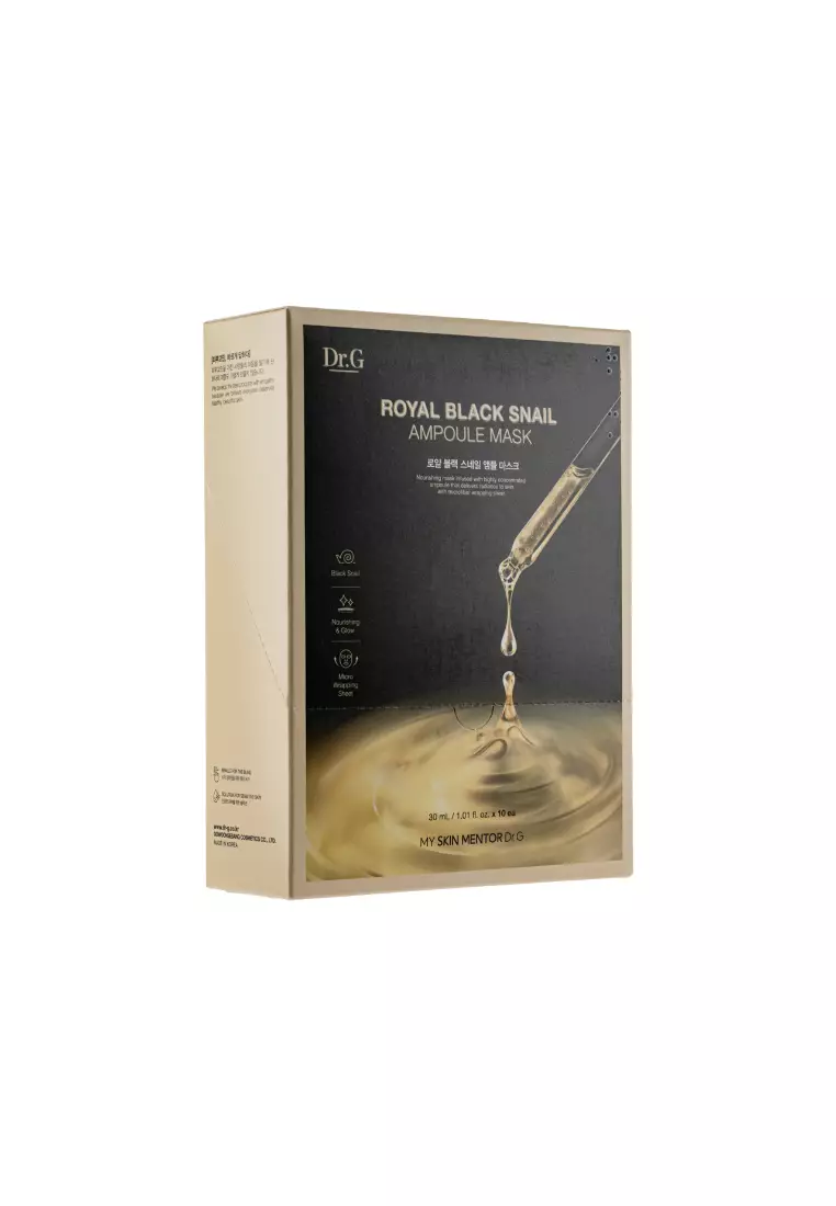 Buy DR.G Dr.G Royal Black Snail Mask 10pcs Online | ZALORA Malaysia