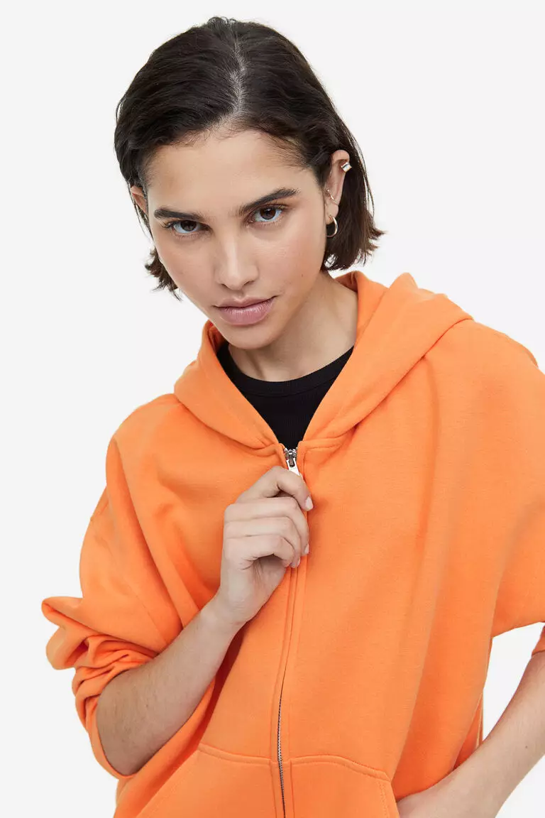 Maria Solid zip hood