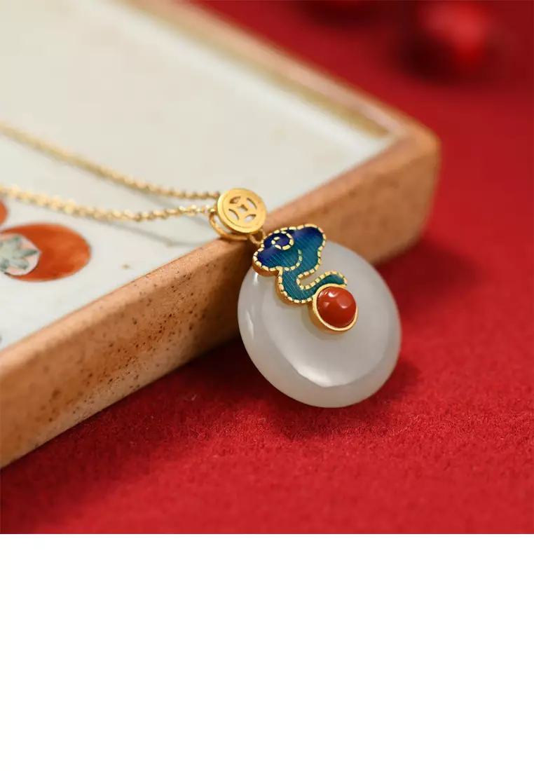 Vintage enamel necklace store
