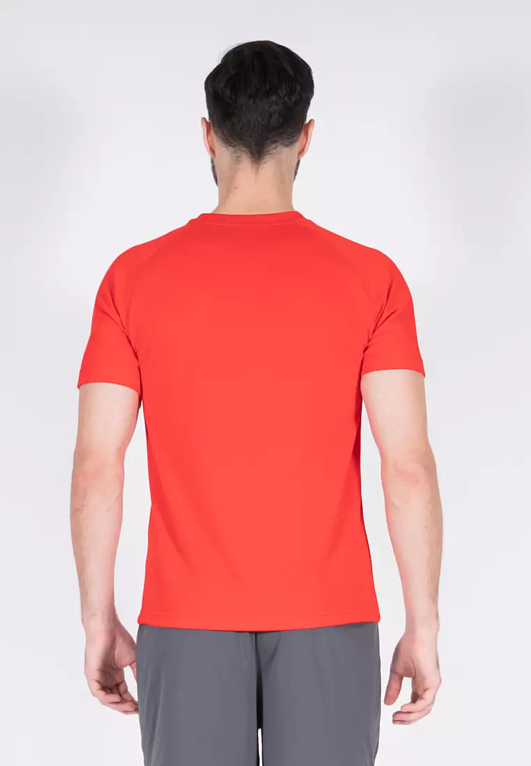 Amnig Men Training Raglan T-Shirt (Red)