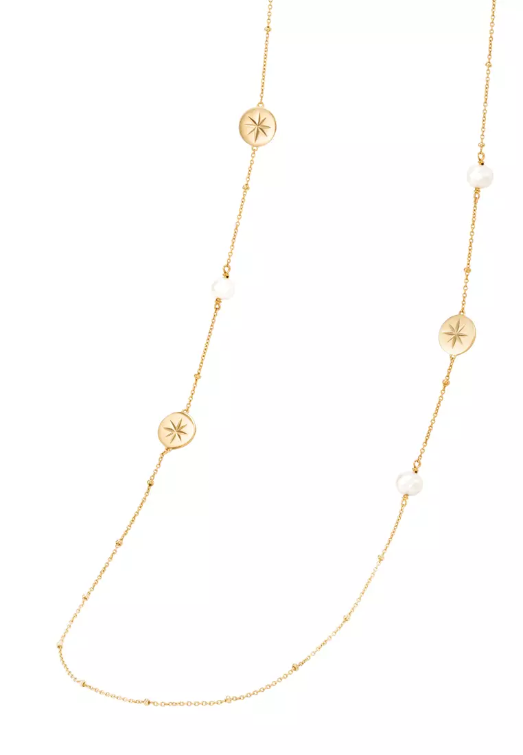Collier Sautoir Misaki Monaco - Perles Style Art Déco - Longueur Ajustable