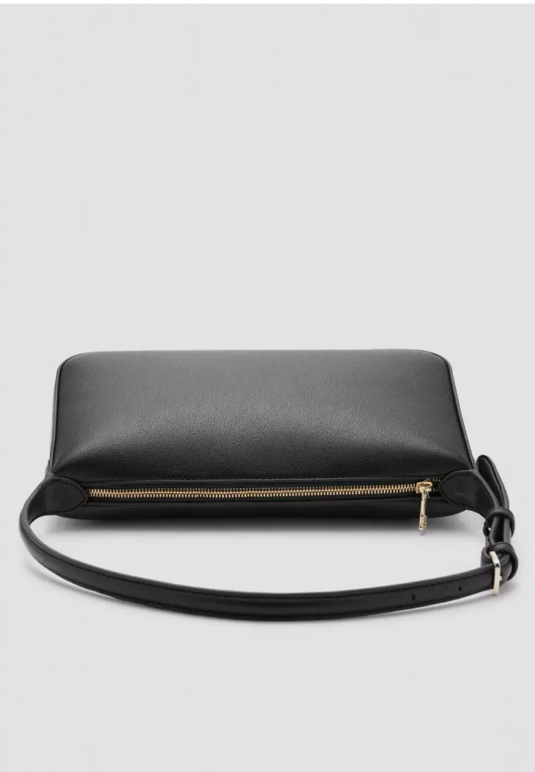 Faux-Leather Shoulder Bag