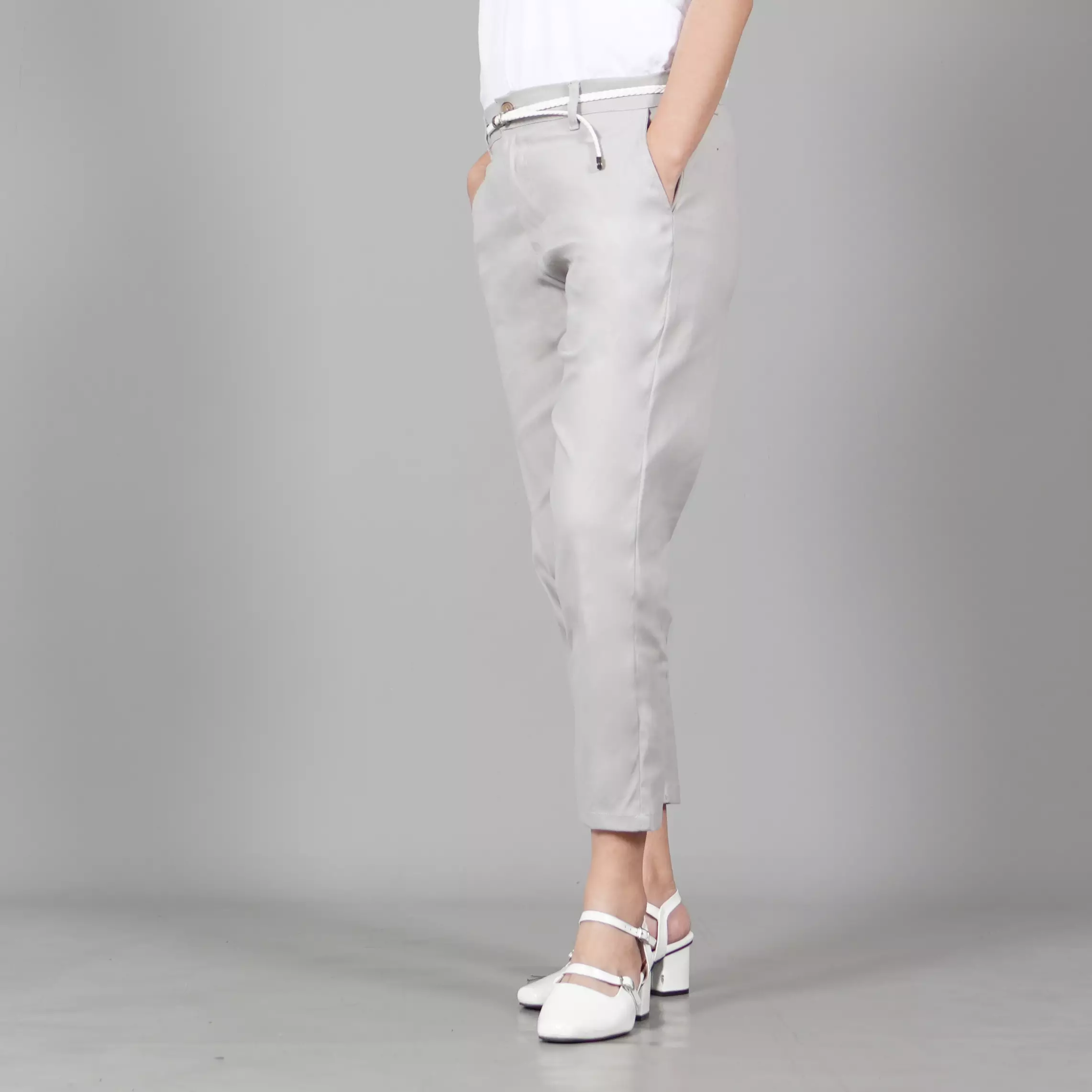  AURORA Celana 3/4 Wanita Celana Chino Pants Wanita - BEIGE
