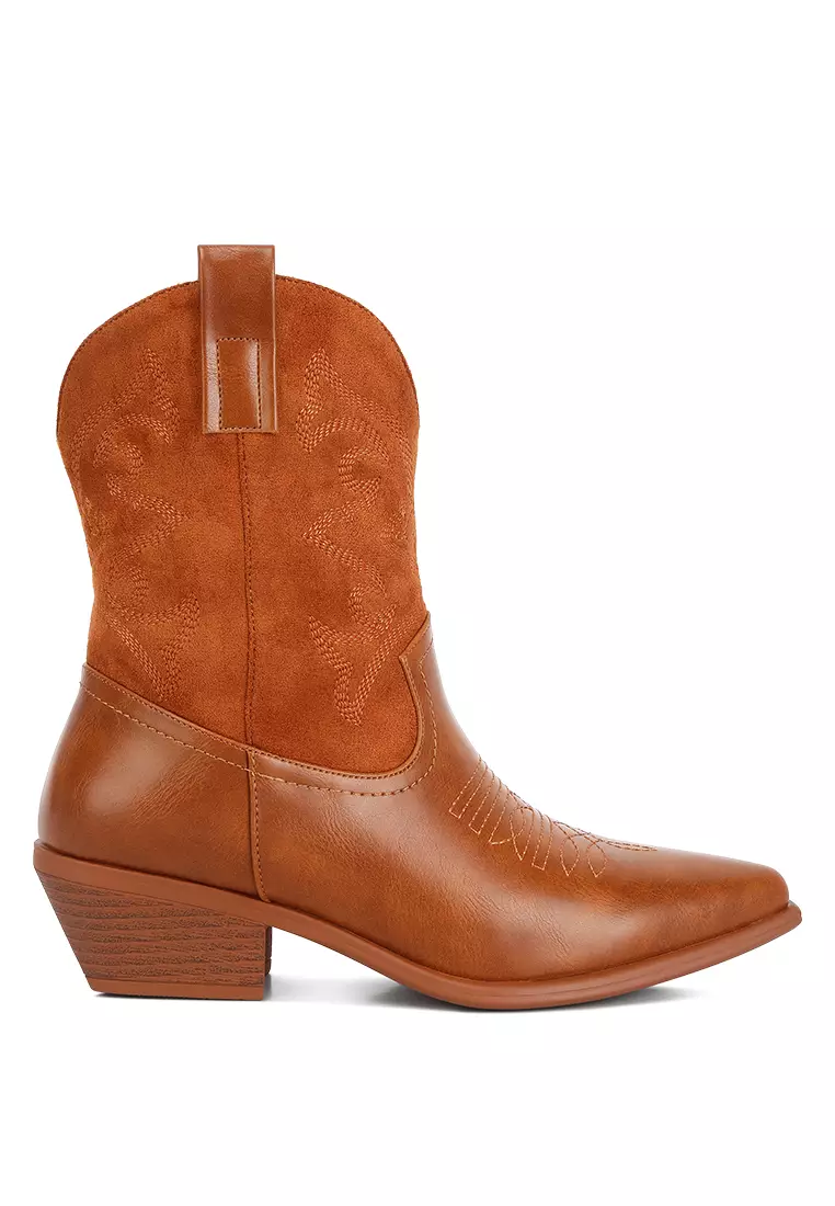 Low heel roper boots online