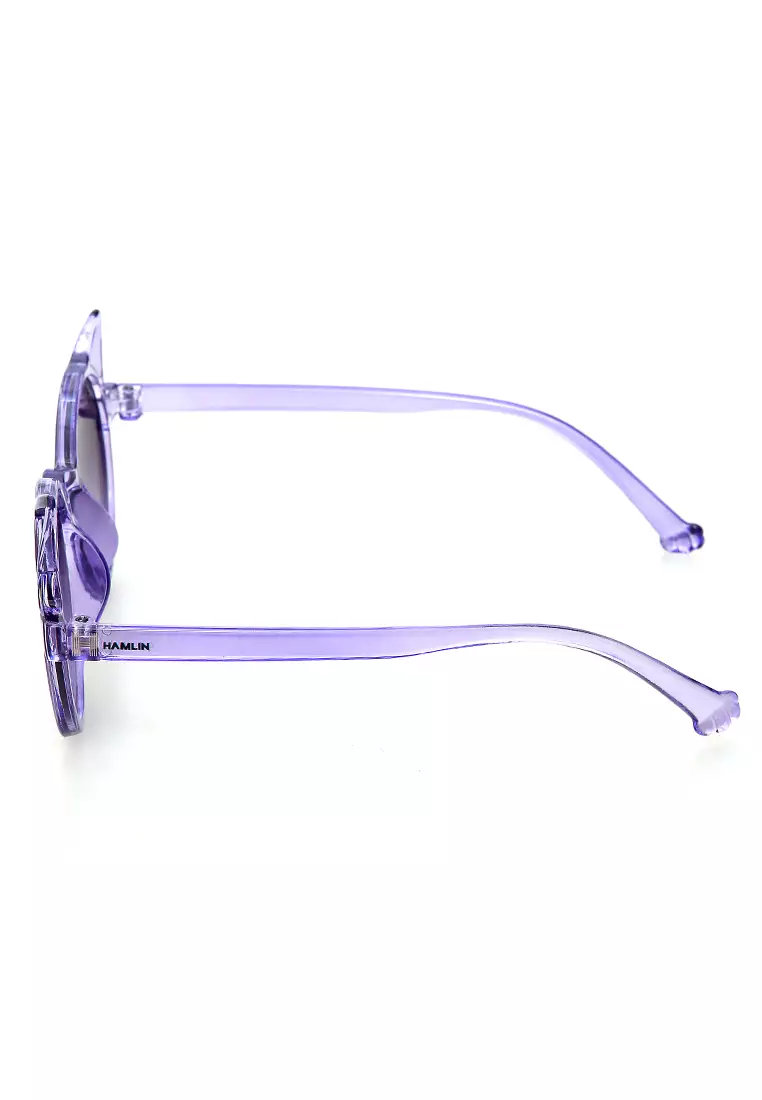 Ulrico Kacamata Hitam Anak Unisex Cat Ear Model Sunglasess Cute Design Material PC ORIGINAL - Purple