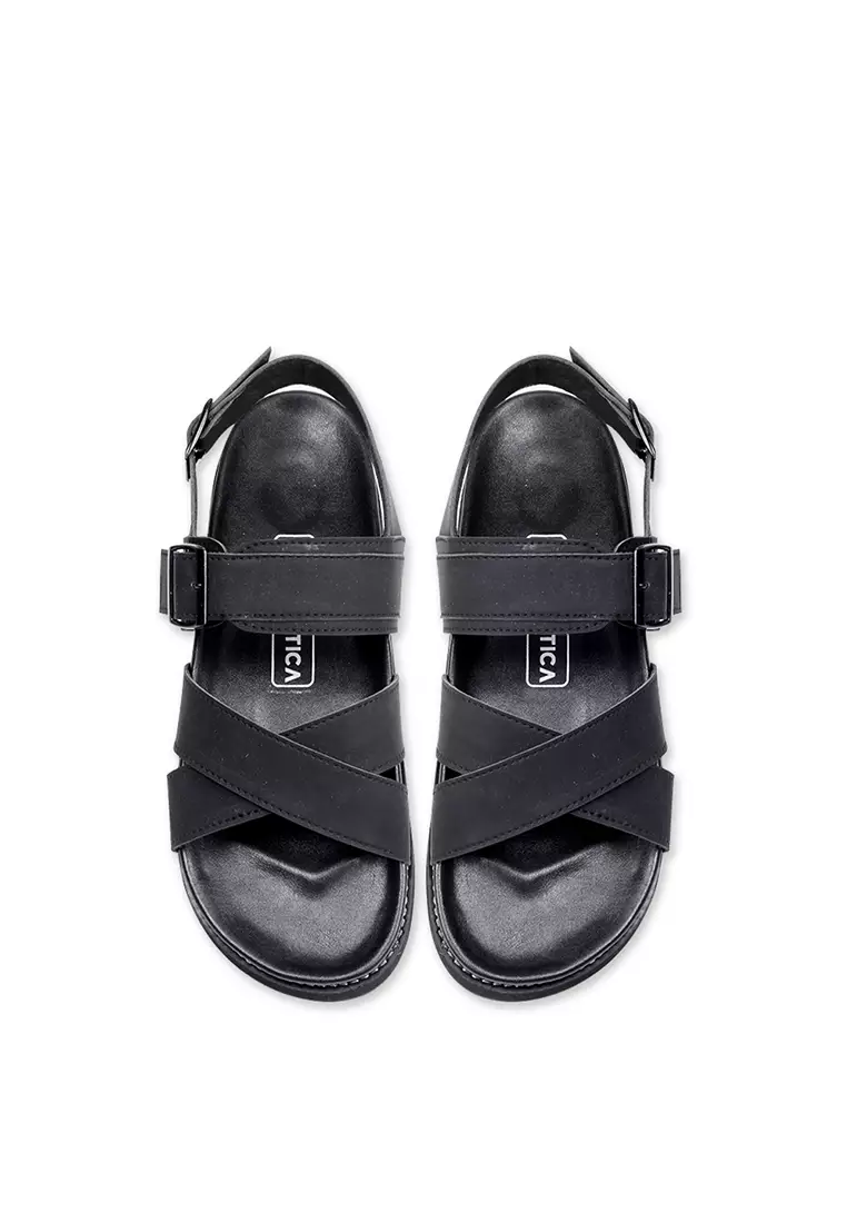 Lvnatica Asoka Full Black Slide Sandals