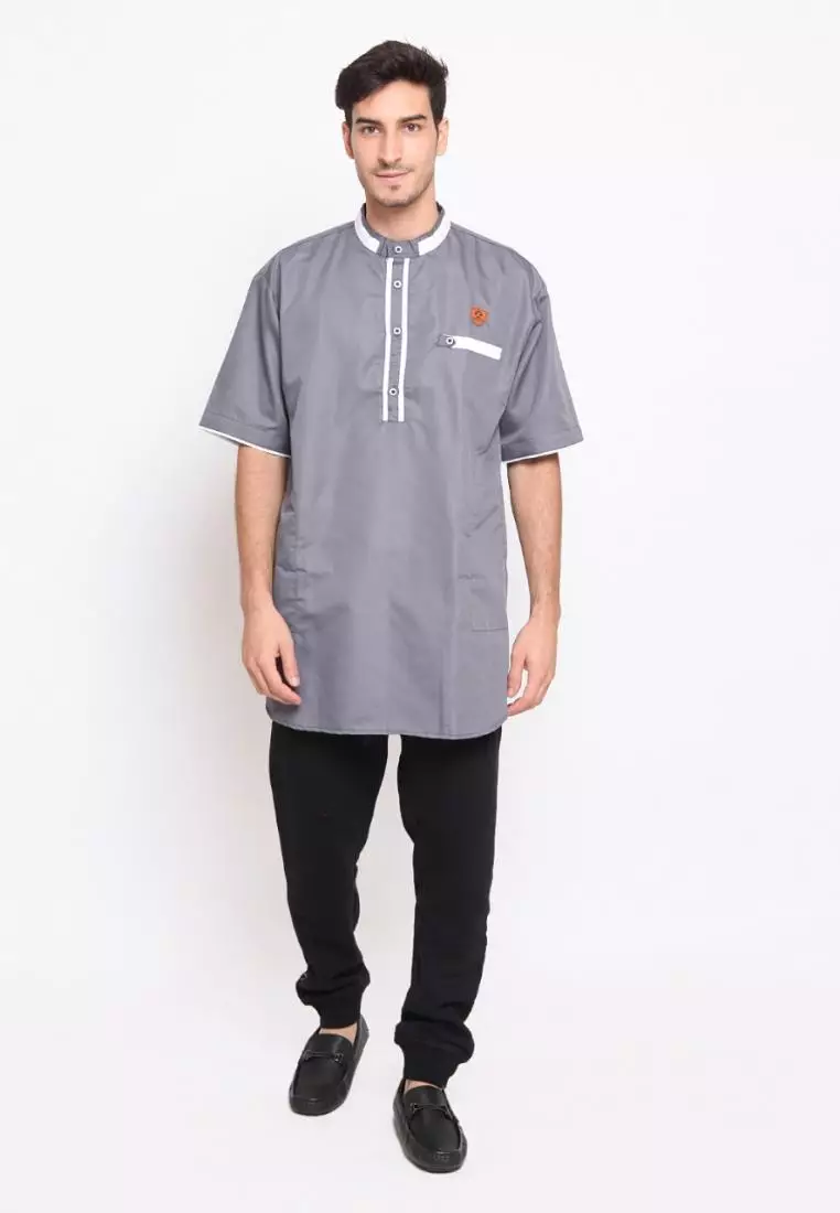 Zayidan Baju Koko Gamis Muslim Pria Izzul - Abu