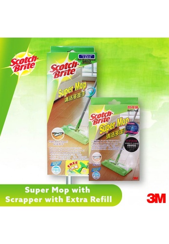 3m scotch brite super mop with scrapper extra refill