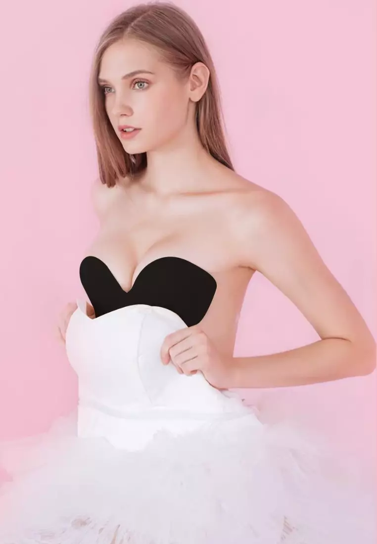 2 Pack Hilary Inflatable Push Up Bra in Nude and Black 充气胸贴