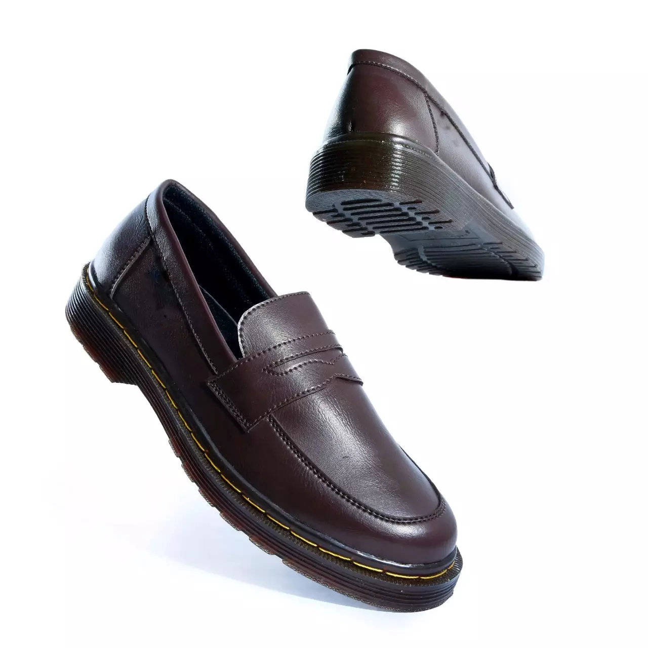 Country Boots Pedro - Sepatu Slip On Formal Brown