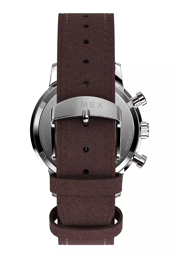 Timex Marlin Brown Leather Analog Quartz Watch For Men TW2W51400UJ