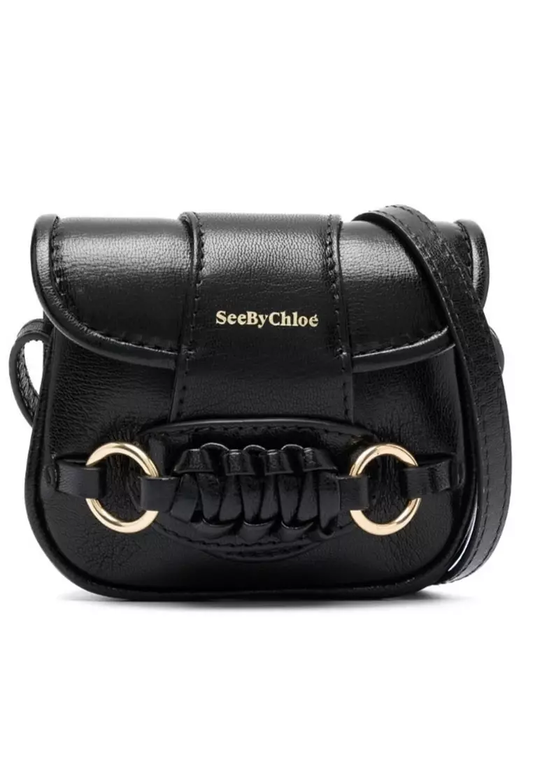 Buy See by Chloe See By Chloe Micro Saddie In Goatskin Crossbody