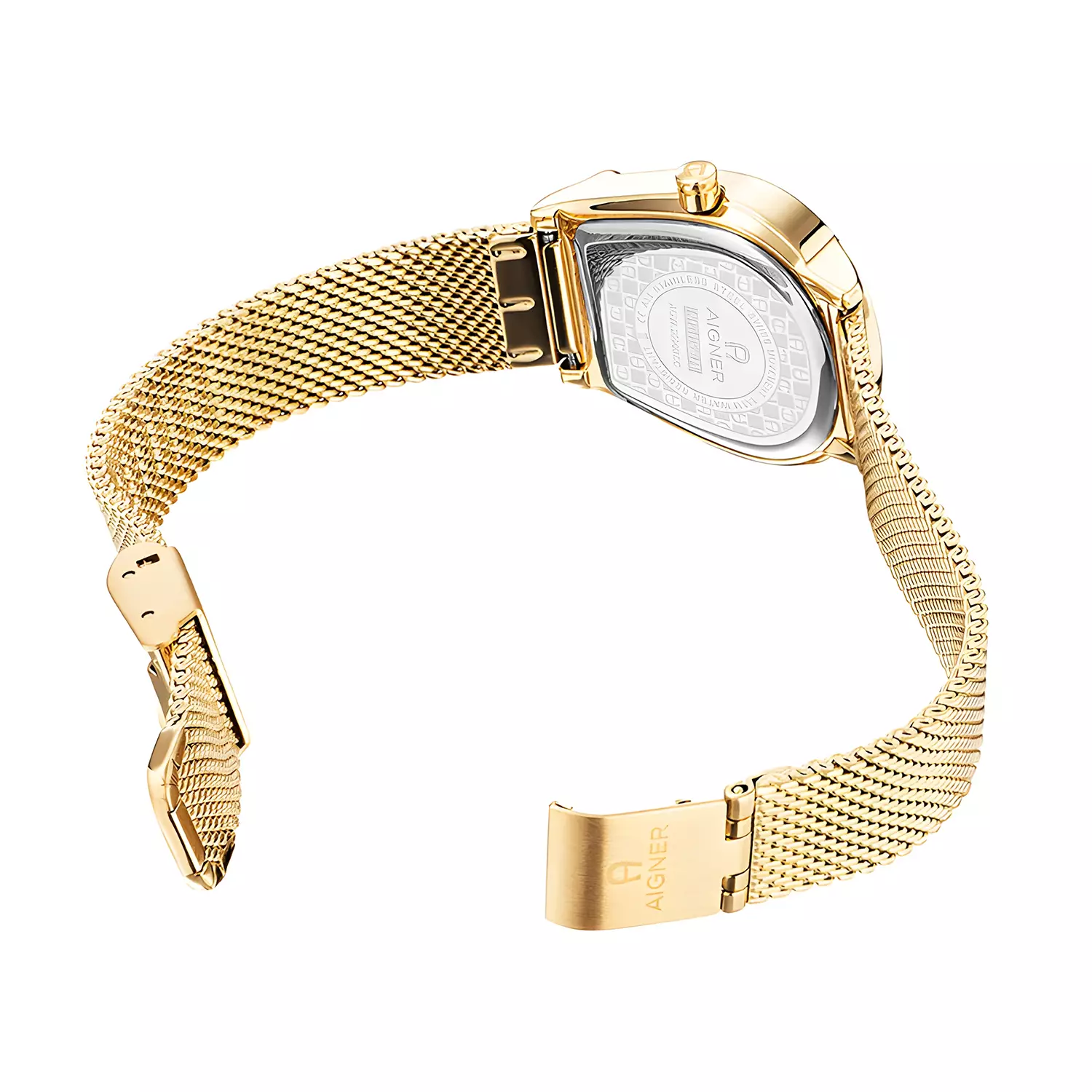 Aigner Molise Lady II - Jam Tangan Analog Wanita - All Gold Stainless Steel - Mesh Band - AGW.282007.C