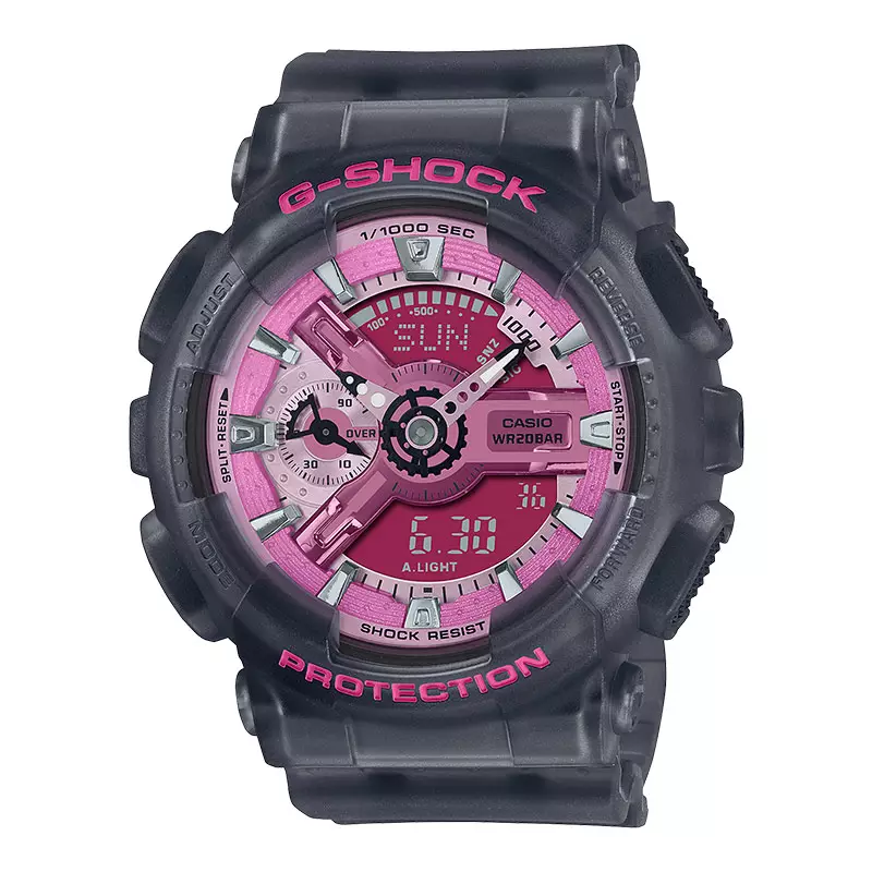 Jam Tangan Wanita Casio G-Shock GMA-S110NP-8ADR Neo Punk Digital Analog Dial Resin Band Limited Edition