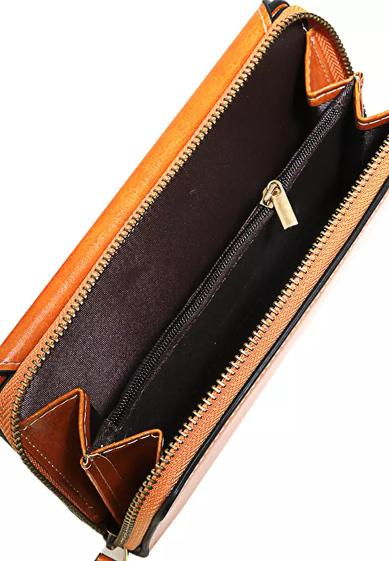 Dompet Pria Wanita Model Panjang Long Wallet Many Slot Material Leather ORIGINAL