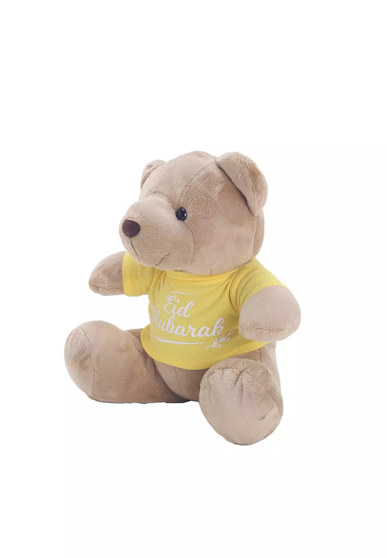 Boneka Animal Plush Bear Ramadhan Style C Kuning 20cm
