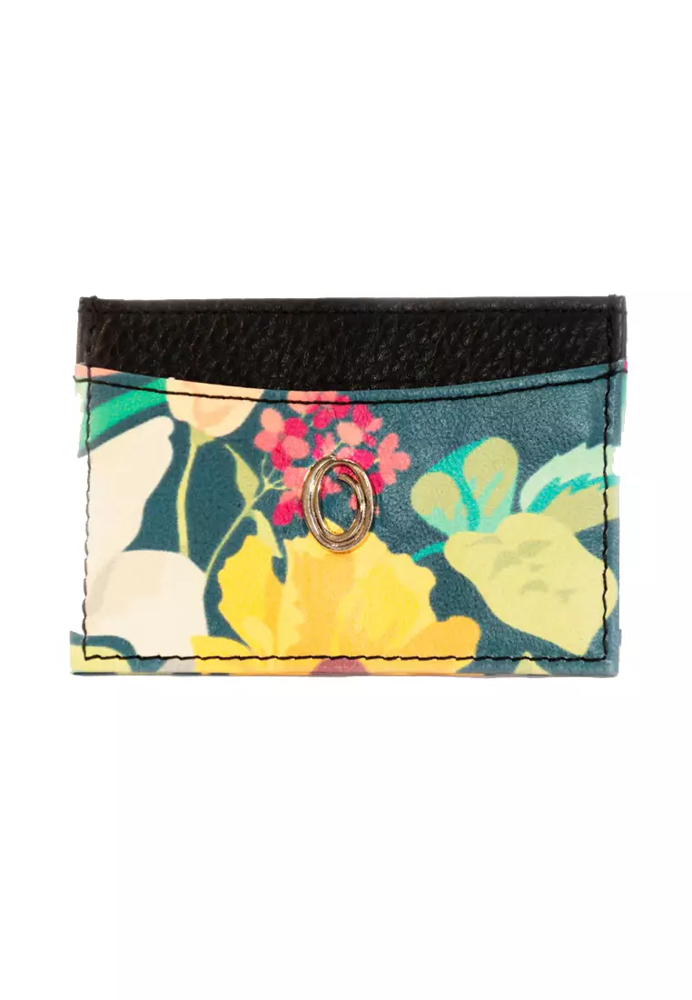 Leather Card Holder for Women - Designer Card Holder - Flora Oxhide OX36-1