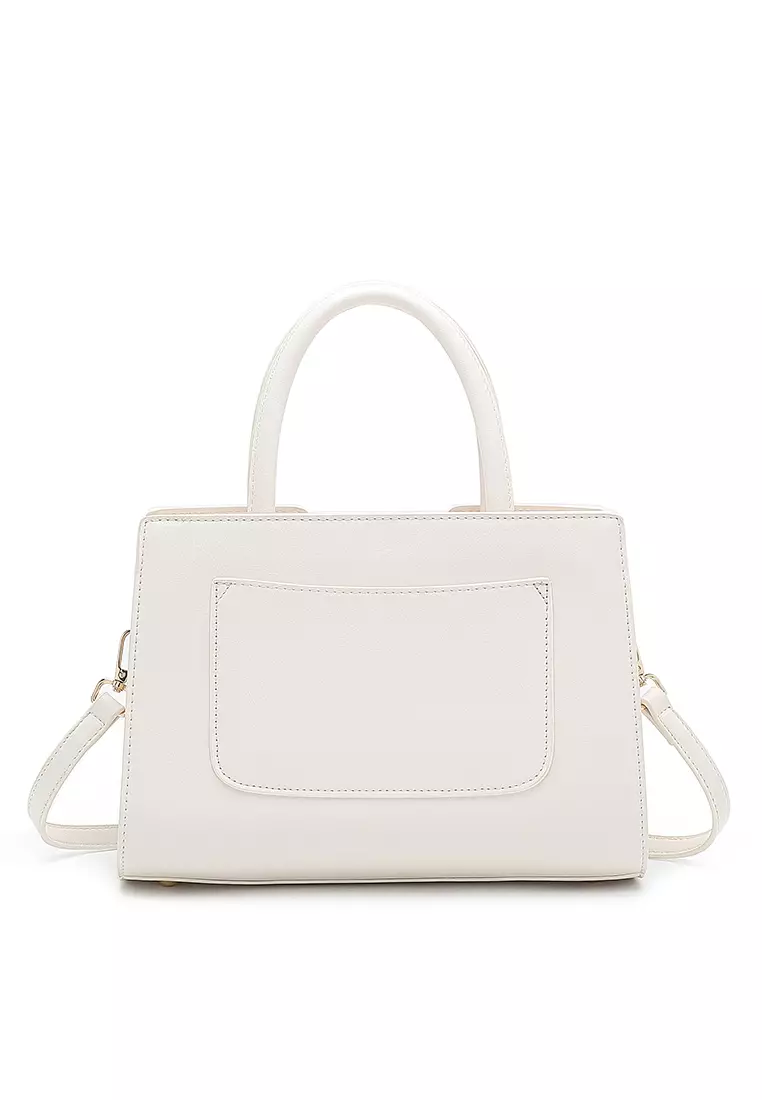 Top Handle Bag / Sling Bag / Crossbody Bag - White