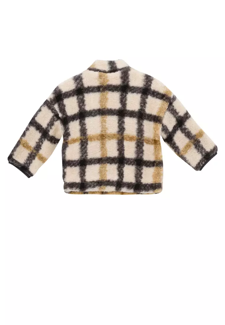 Check Zip Sweater