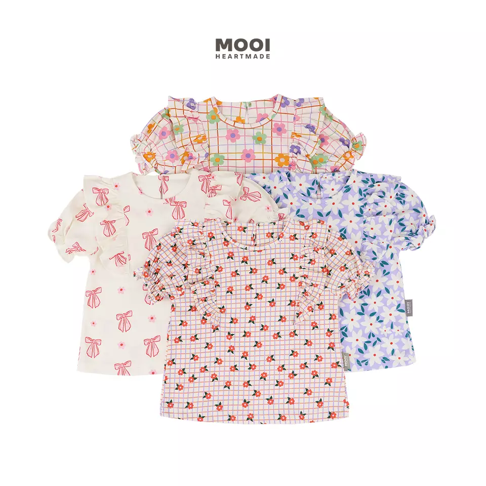 Mooi Atasan Anak Perempuan Natalie Top - Lavender Haze