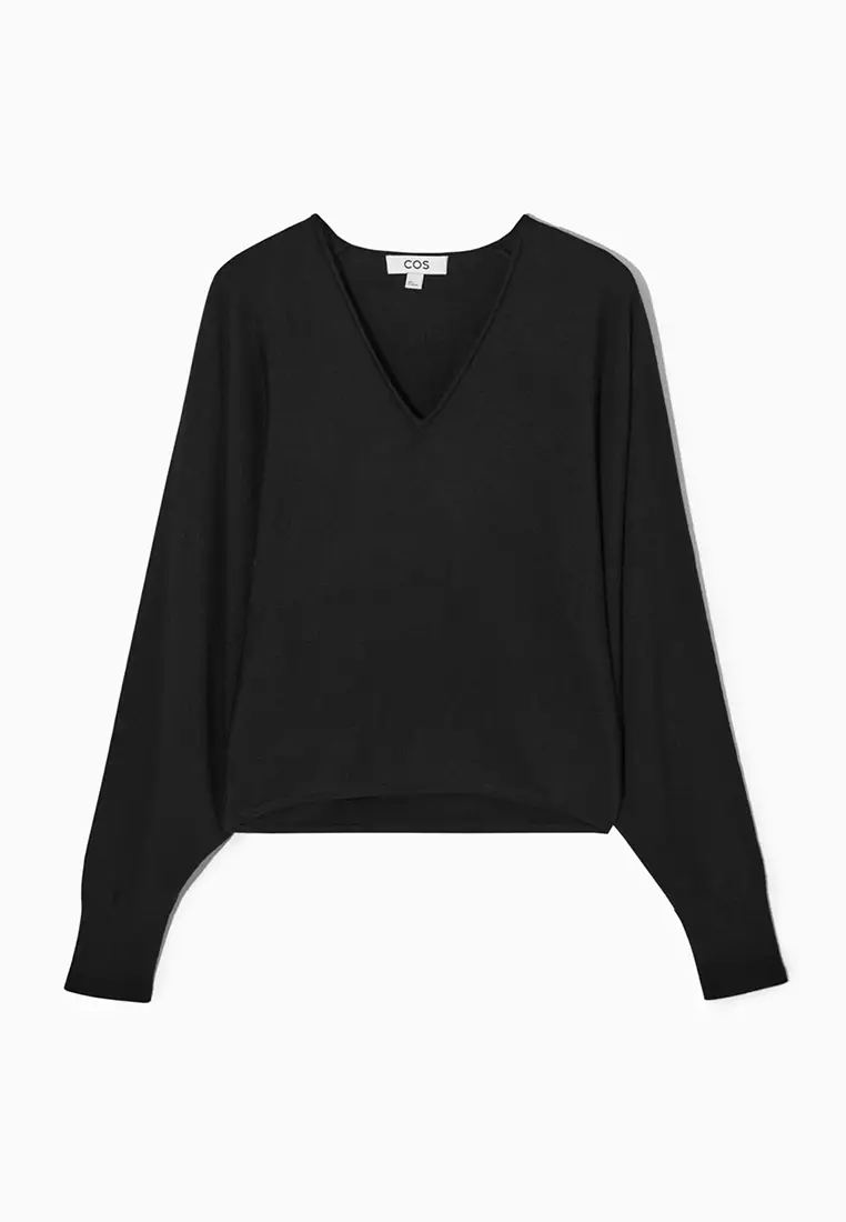 Buy COS V-Neck Merino Wool Batwing Jumper 2025 Online ZALORA