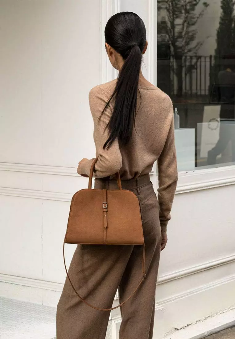 ★MONOROW★ BLANC LARGE SUEDE CAMEL Designer fashion, Seoul-fully created | W Concept