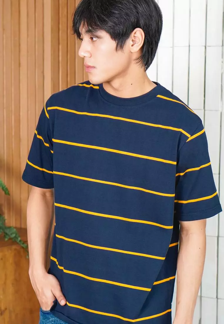 MATSUDA Kaos Oversize Stripe Tahirt Ritto