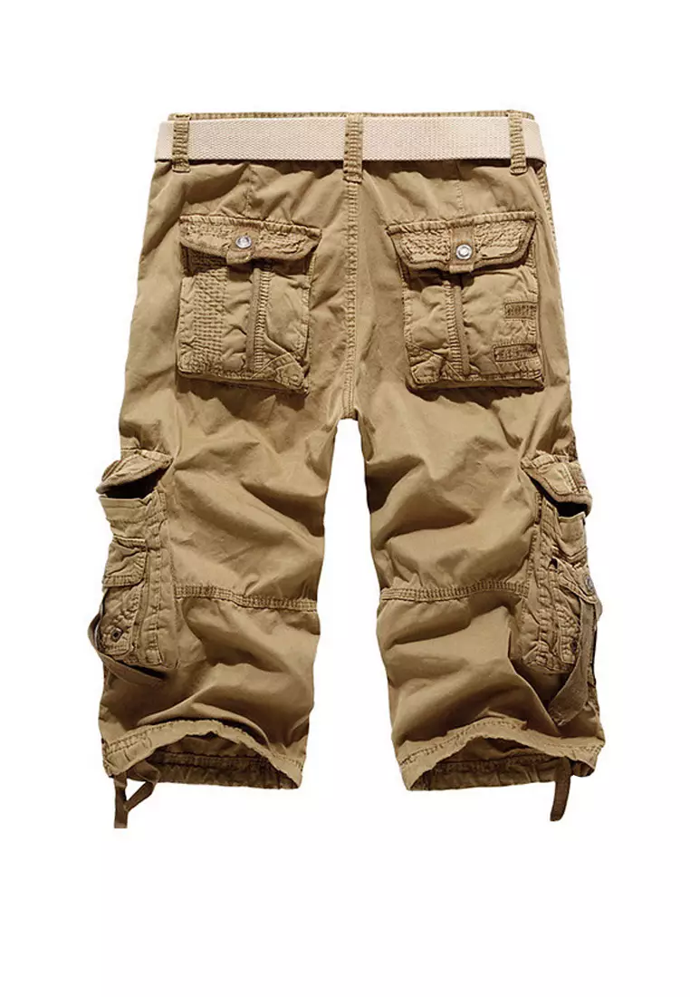 Loose Cotton Cargo Shorts AKK5820