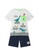 Converse blue Converse Dinosaur Pocket Tee & Shorts Set (Toddler) BB85BKAD40E168GS_1