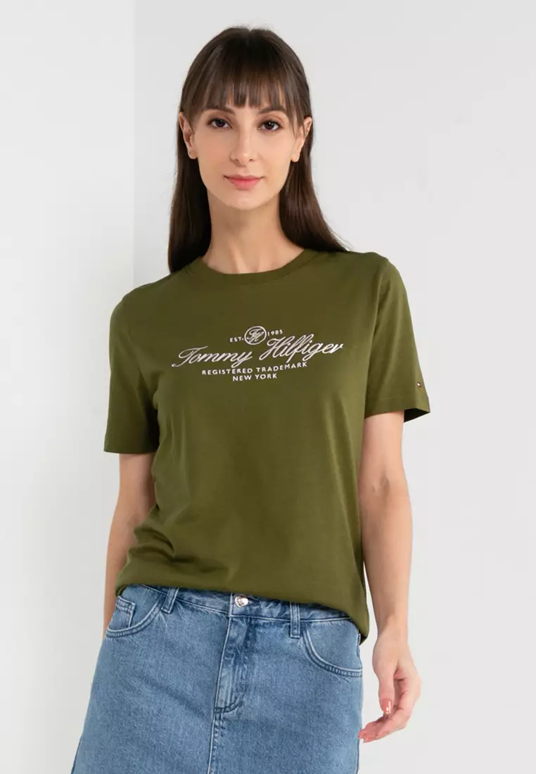tommy hilfiger t shirt green