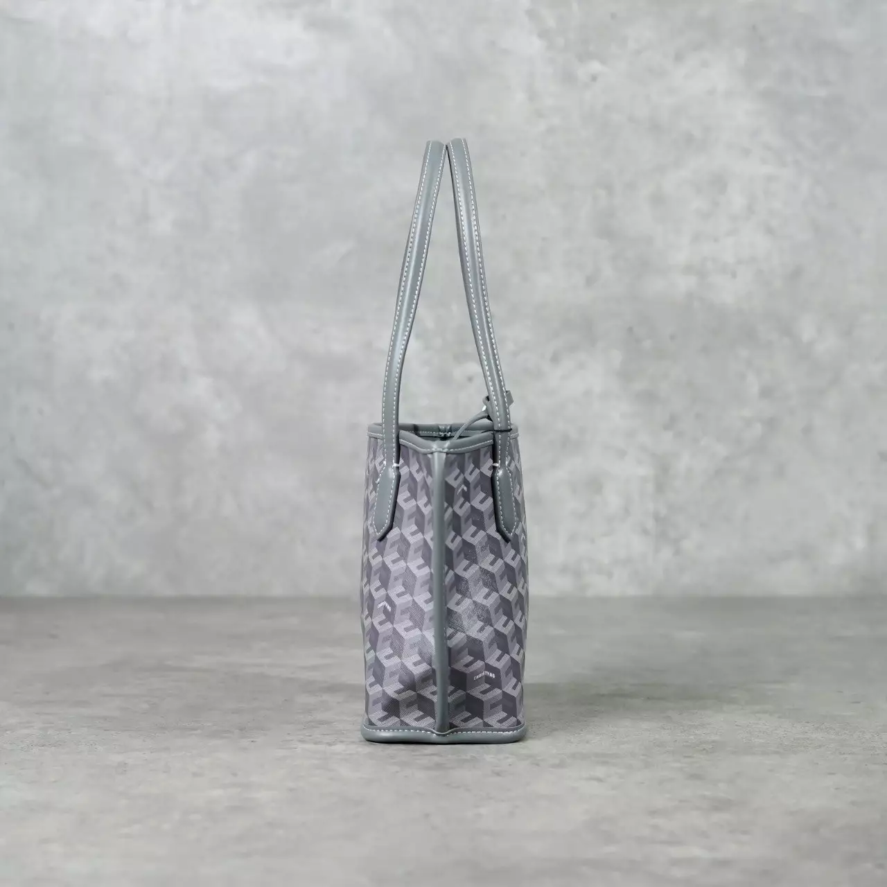 Tas CHRISTY NG RUSSO MONOGRAM PATTERN GREY TOTE BAG MINI 100% ORIGINAL