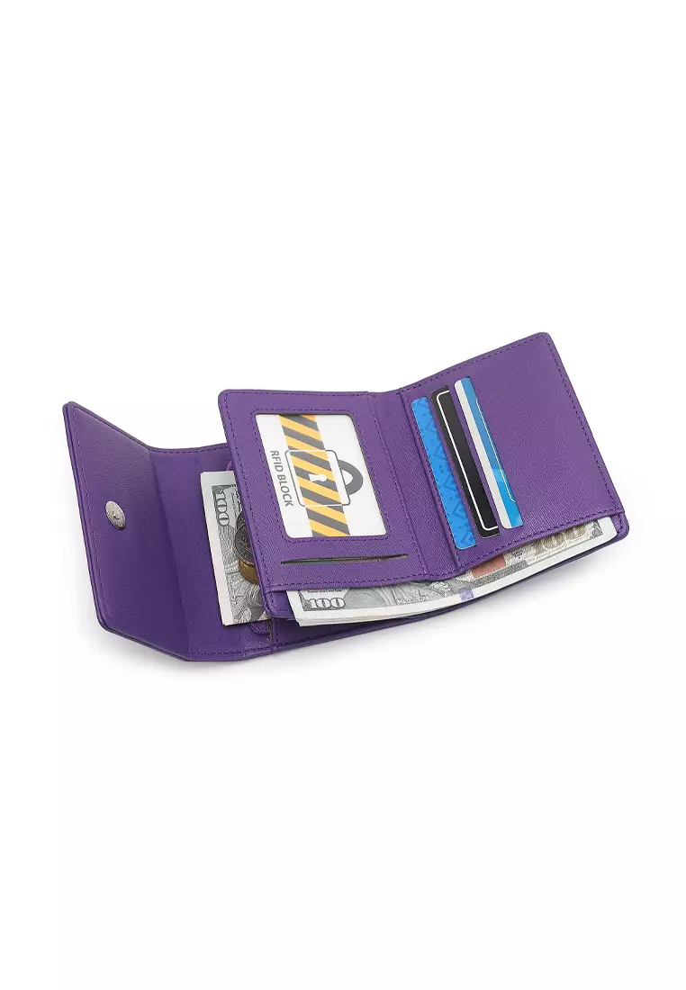 Women's  RFID Short Purse / Wallet - Purple