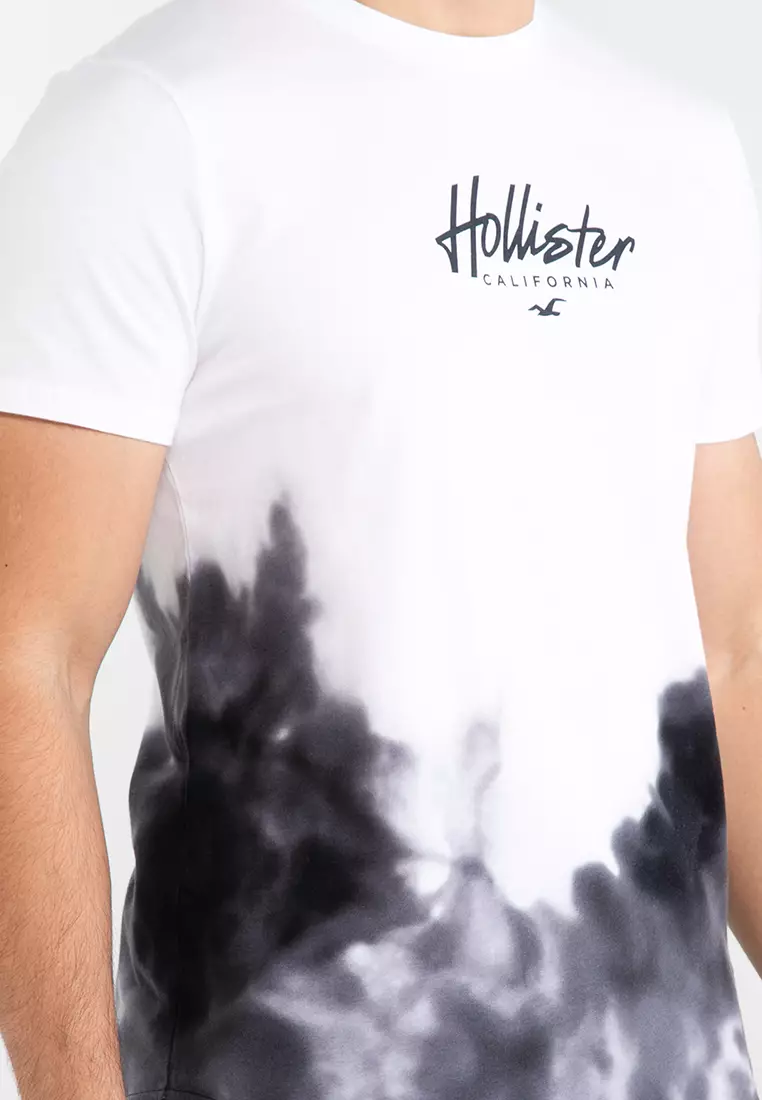 Buy Hollister Wash Effect Print Logo Graphic Tee 2024 Online