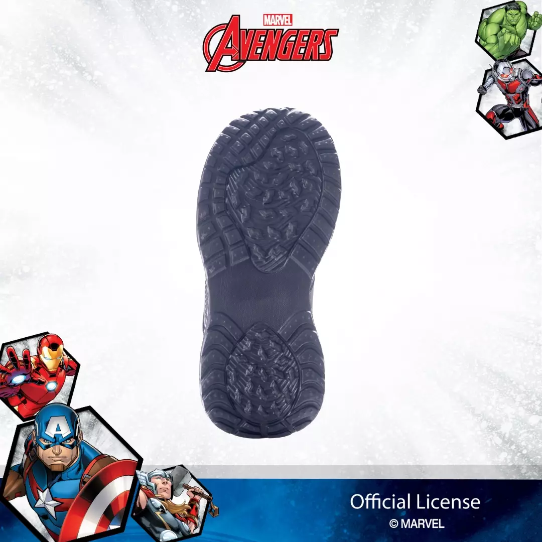 AVENGERS - SANDAL LAKI ANAK TANGGUNG CH330086LT SELOP FULL KARET - HITAM